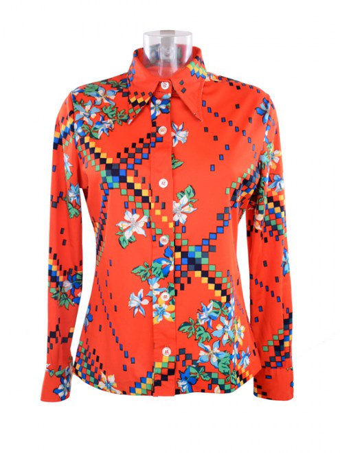 LBL-70s--LADY-polyester-print-blouse-1