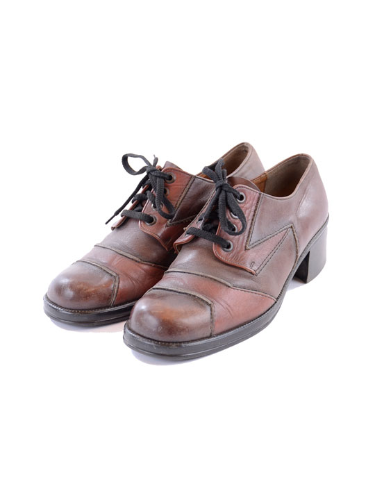 Wholesale Vintage Clothing 70s mens shoes round nose