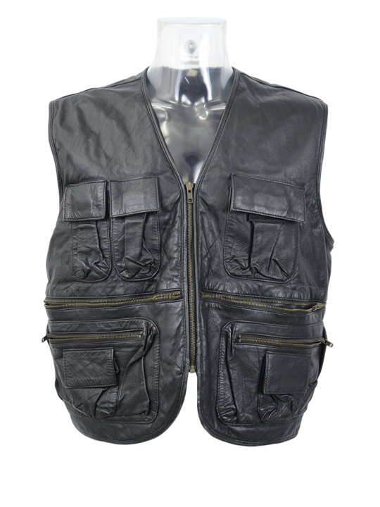 Wholesale Vintage Clothing 90s leather bodywarmer