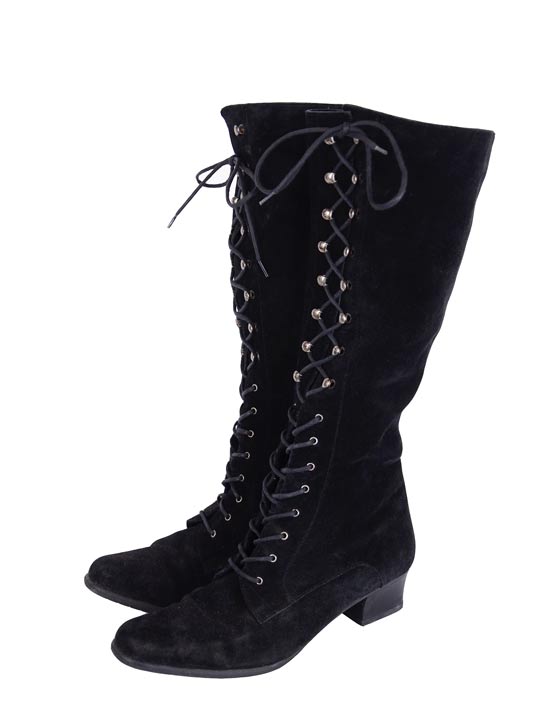 Wholesale Vintage Clothing High lace boots