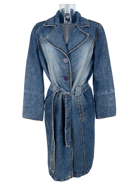Wholesale Vintage Clothing Y2K Ladies denim fitted coats