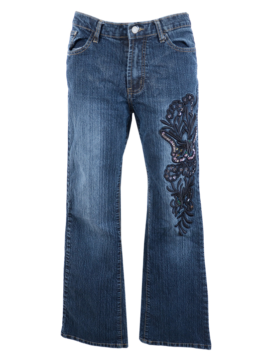 Wholesale Vintage Clothing Y2K Ladies stretch flare jeans