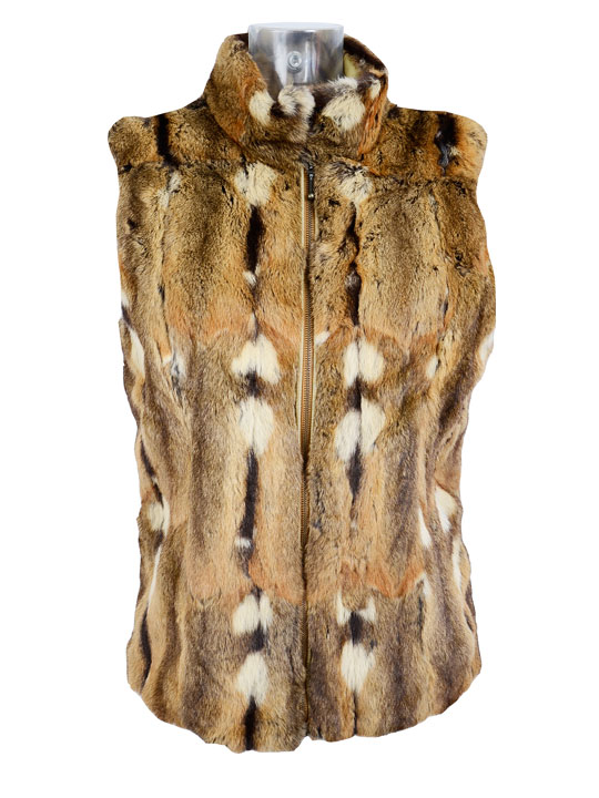Wholesale Vintage Clothing Real fur bodywarmers