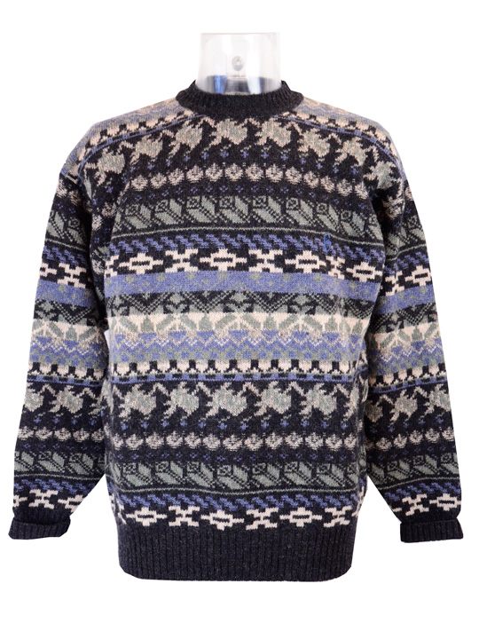 Mens knitwear|Crazy print men pullovers|WholesaleVintageClothing