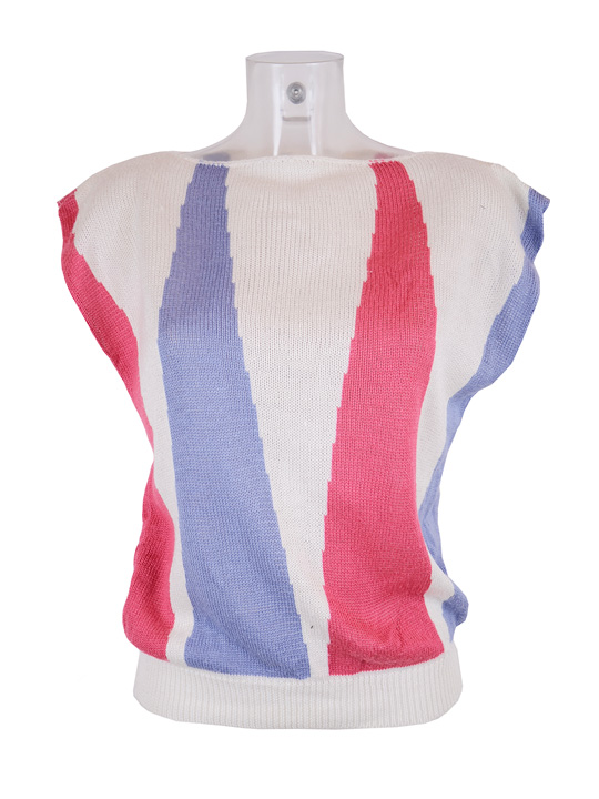 Wholesale Vintage Clothing 80s knit tops short sleeve