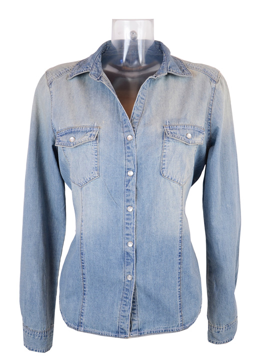 Wholesale Vintage Clothing Denim blouses