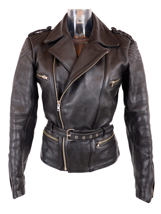 Wholesale Vintage Clothing Fitted black motorjackets