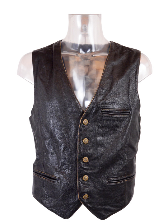 Wholesale Vintage Clothing Thick Leather gilets