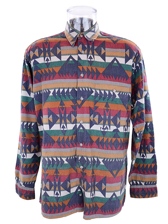Mens shirts|Aztec print shirts|Wholesale Vintage Clothing Brasco