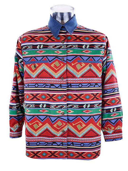 Mens shirts|Aztec print shirts|Wholesale Vintage Clothing Brasco
