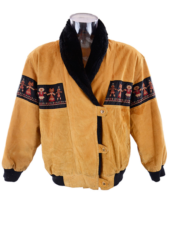 Wholesale Vintage Clothing Aztec bomber jackets (suede/wool)