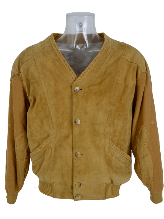 mens suede cardigan