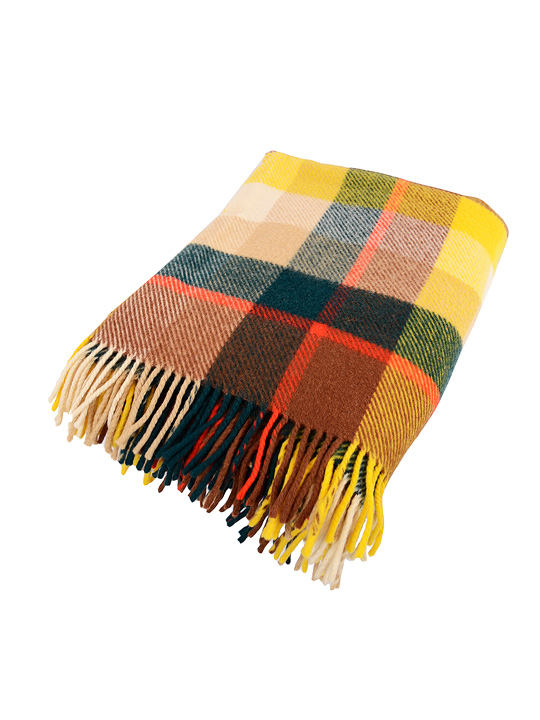 Wholesale Vintage Clothing Wool check blankets