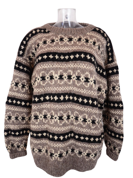Mens knitwear|Ethnic wool sweater uni|WholesaleVintageClothing