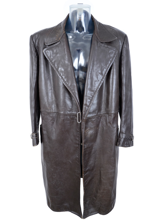 Wholesale Vintage Clothing Long motorcoats thick leather