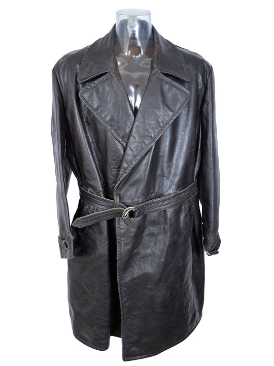 Wholesale Vintage Clothing Long motorcoats thick leather