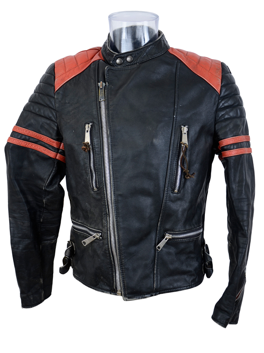 Leathers|No collar motorjackets black|WholesaleVintageClothing